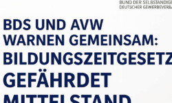 Pressemeldung Bildungszeitgesetz gefährdet Mittelstand