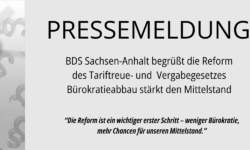 PM zum Tariftreuegesetz in Sachsen-Anhalt