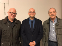 v.l. Robert Schwarz (stellv. Vorsitzender), Tom Wildensee (Landesvorsitzender) und Gisbert Sachs (Beisitzer). Foto: BDS Deutschland e.V.